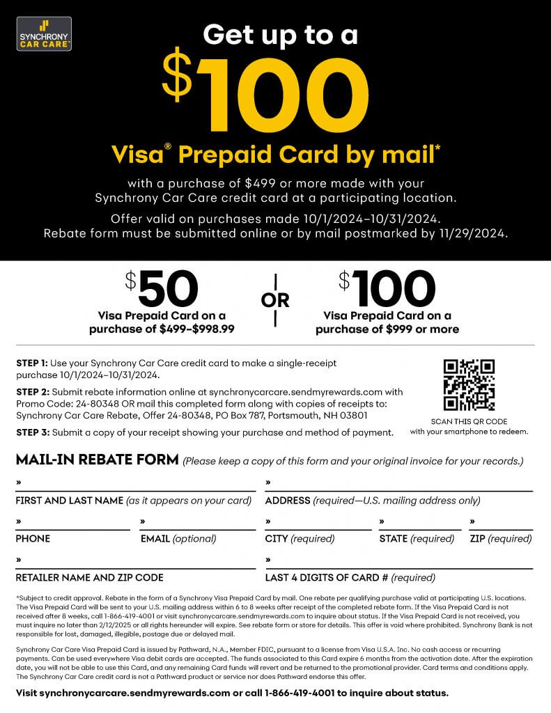 Synchrony October Rebate
