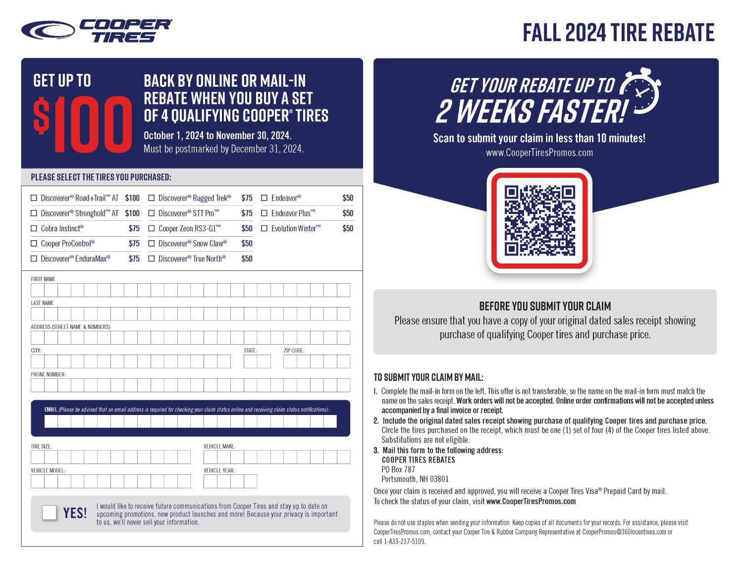 Cooper rebate