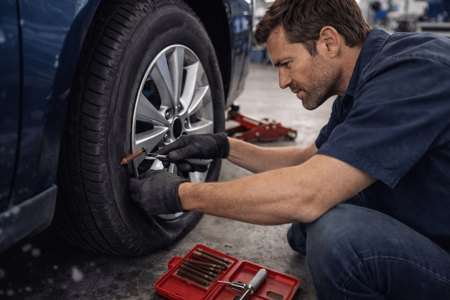 Can a flat tire be repaired?