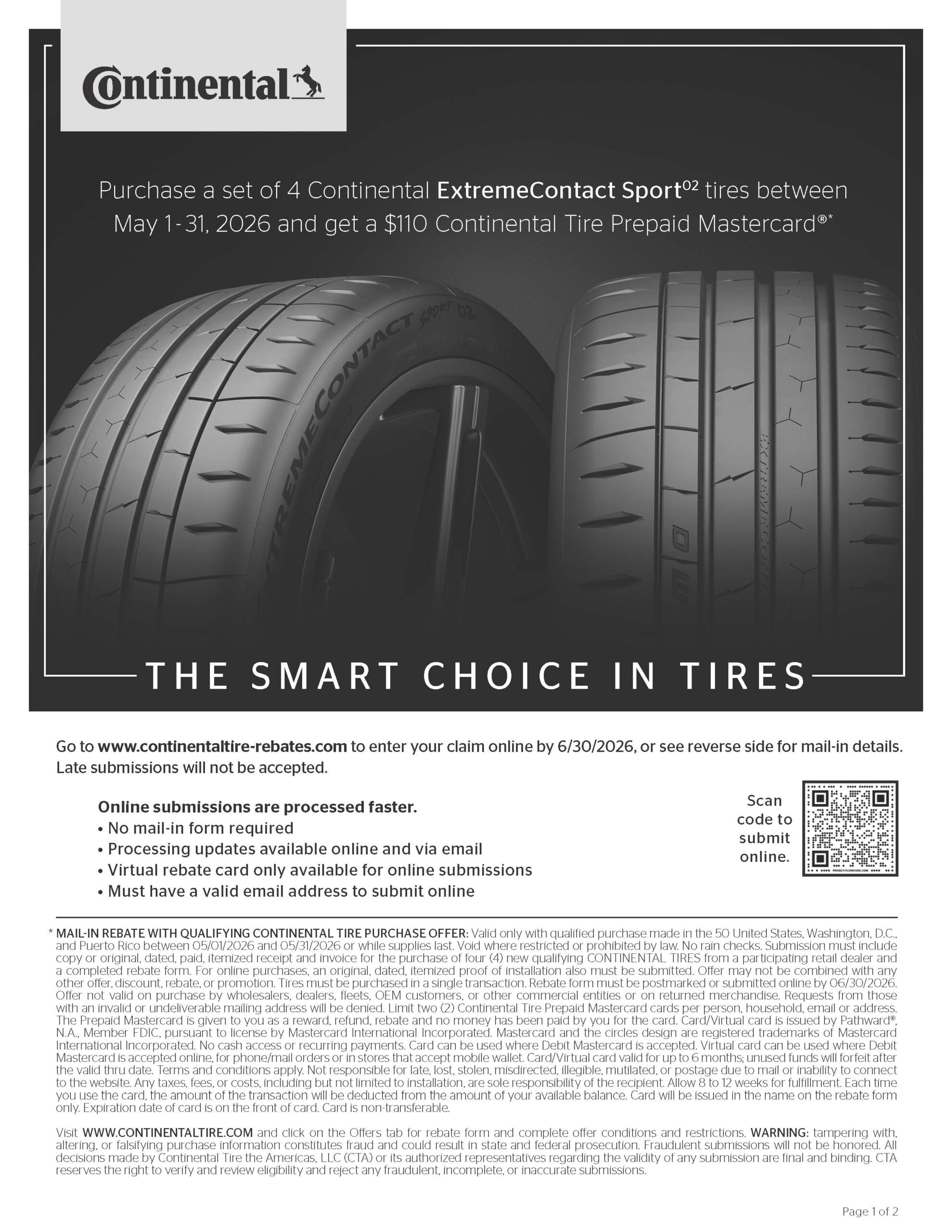 Continental tire rebate