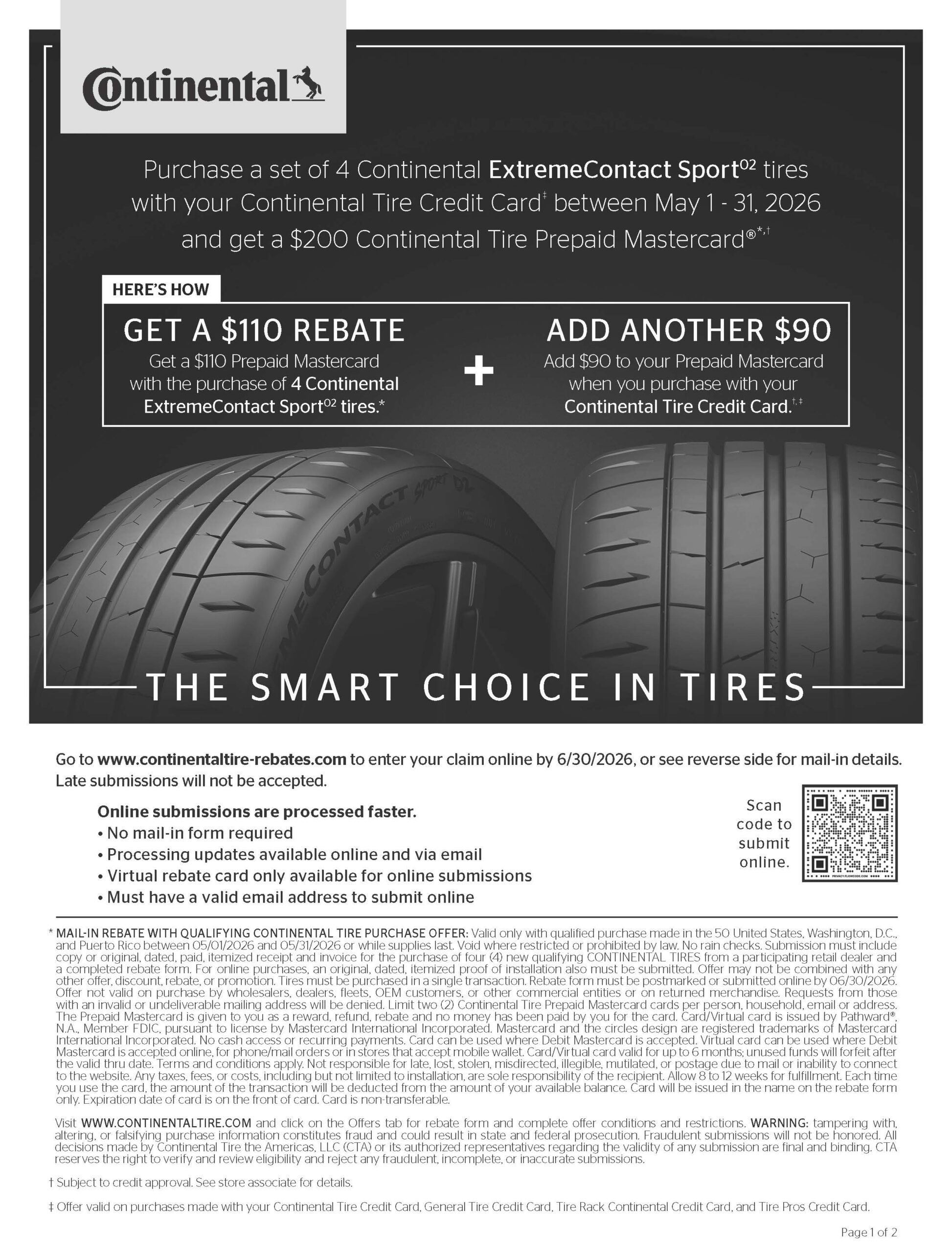 Continental tire rebate