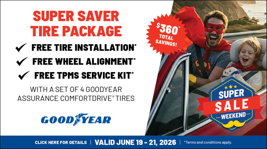 Goodyear super saver tire package