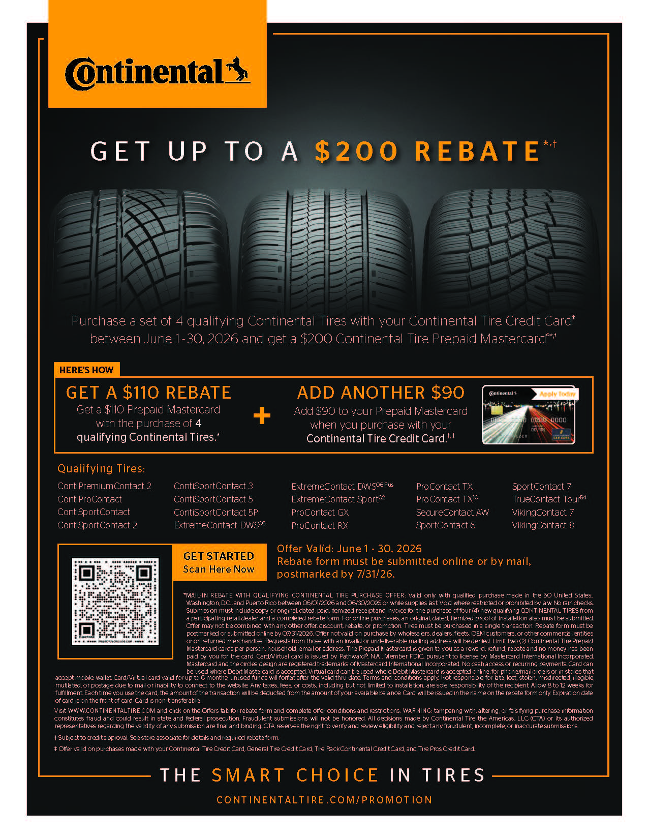 Continental Rebate