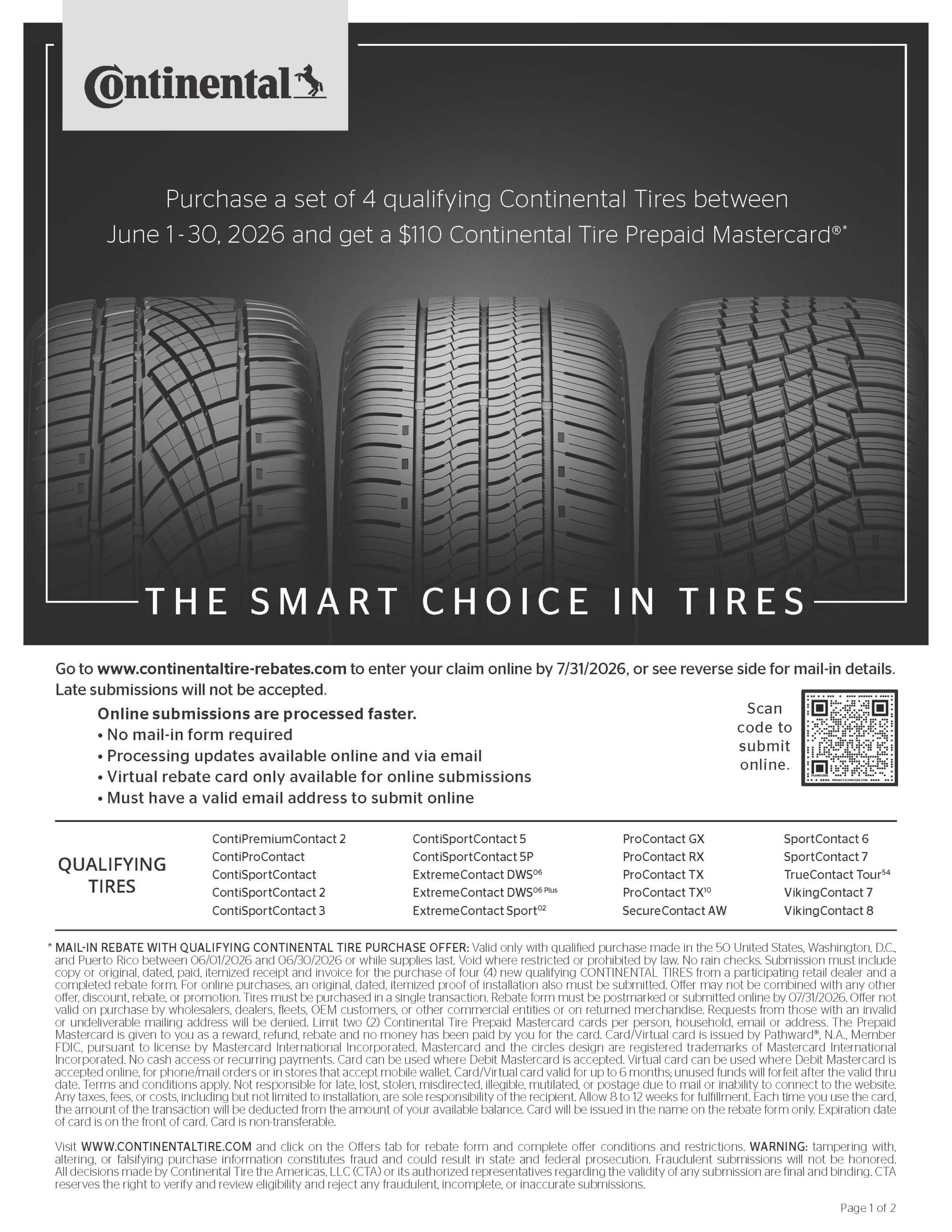 Continental Rebate