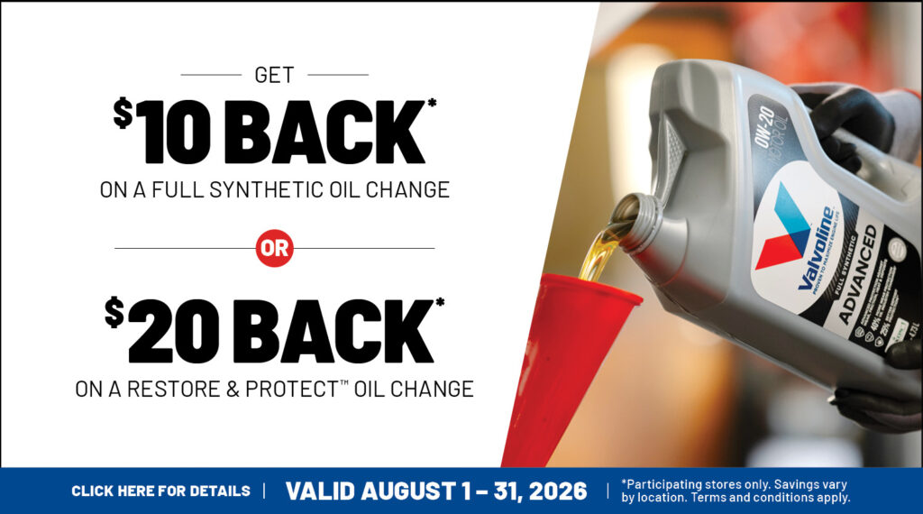 Valvoline oil change