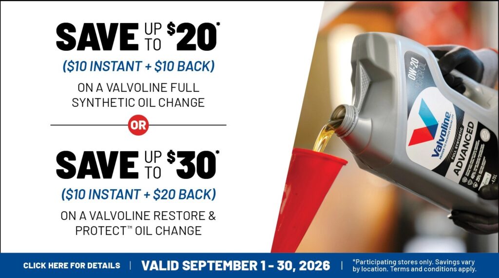 valvoline oil change